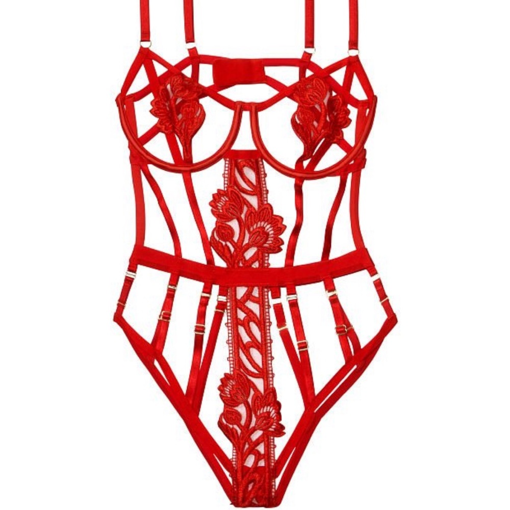 Victoria’s Secret Very Sexy Ouvert Floral Embroidered Teddy